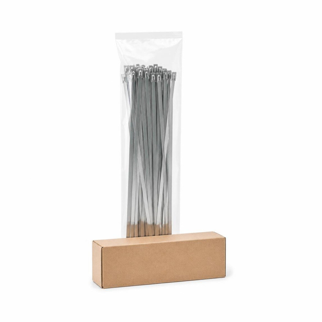RAPID-TECH 14.5" X 4.6MM 304 STAINLESS STEEL CABLE TIE (100PCS/PKT)