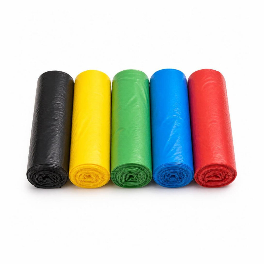 COLOURFUL DISOSABLE GARBAGE BAG- 5PCS