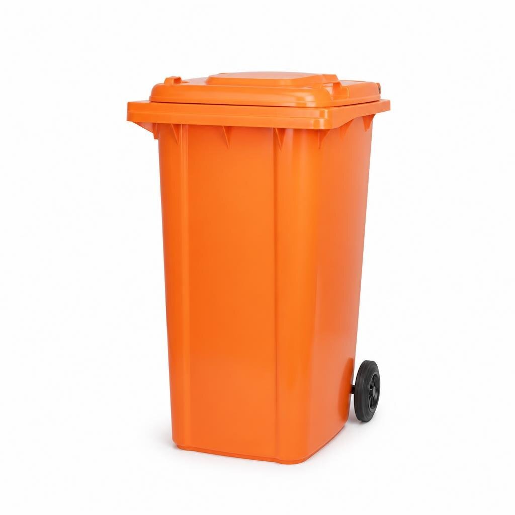 RAYACO RI-240OR 240L COMMERCIAL RECYCLED DUSTBIN (ORENGE)