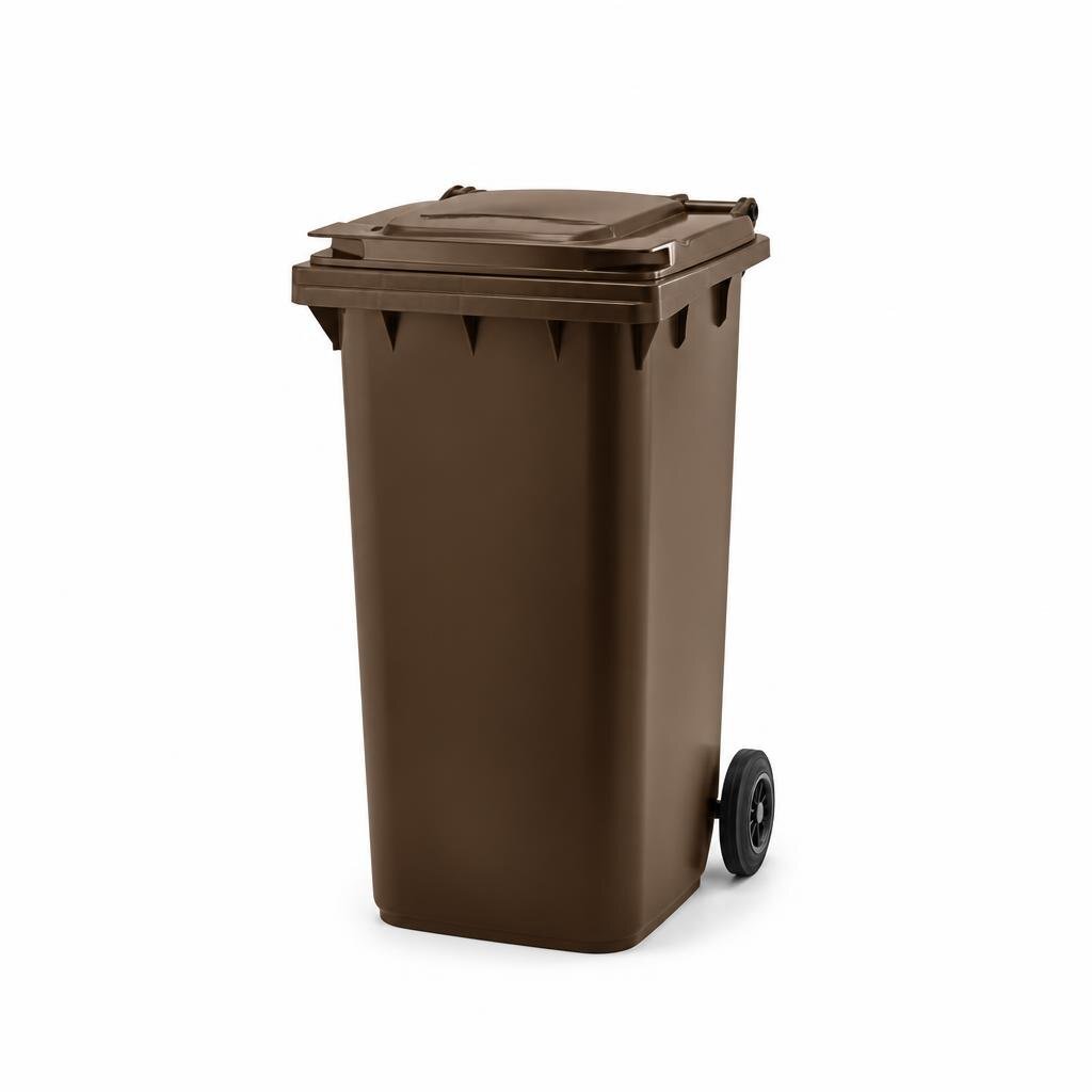 RAYACO RI-240BR 240L COMMERCIAL RECYCLED DUSTBIN (BROWN)