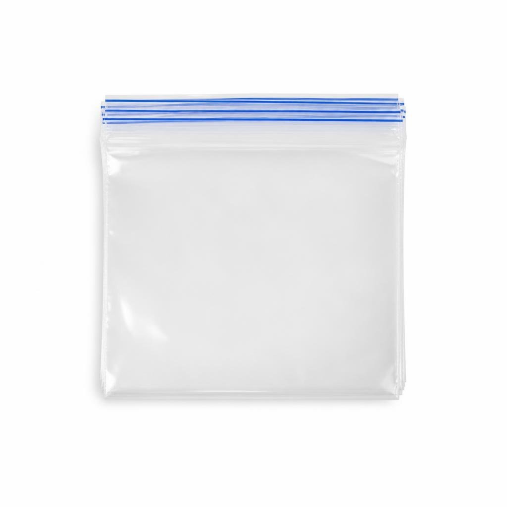 CRYSTAL CLEAR ZIPPER BAG SIZE L (10PCS)