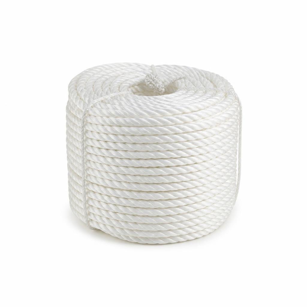 14MM PP NYLON ROPE - WHITE (241M)(25KG/ROLL)