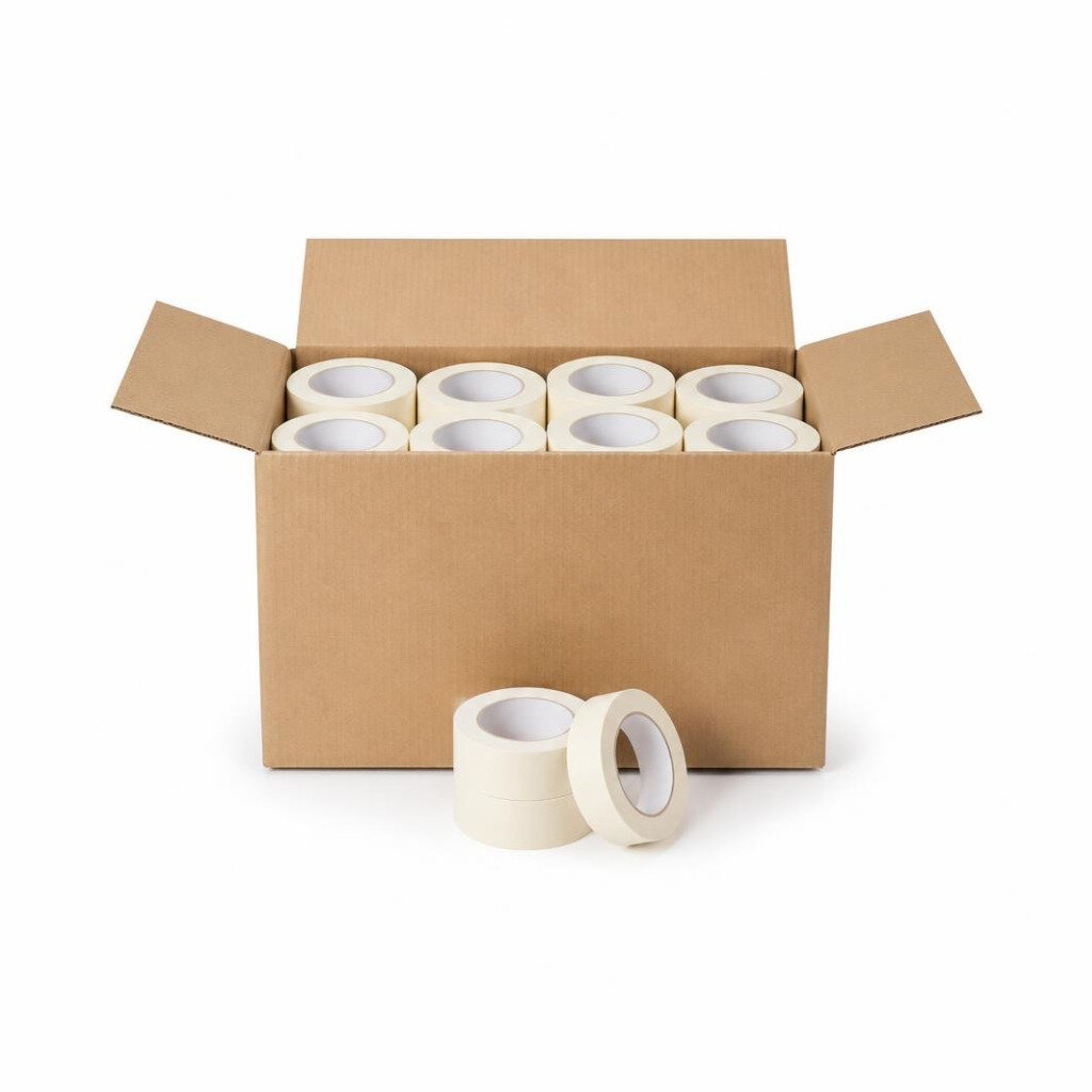 M-B.I. CARE 36MM X 10M MASKING TAPE (96PCS/CTN)