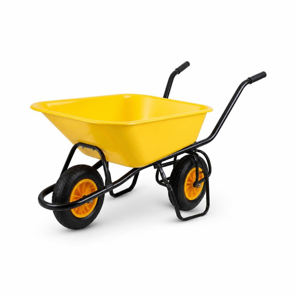 2IN1 HEAVY DUTY WHEEL BARROW - YELLOW DEEP