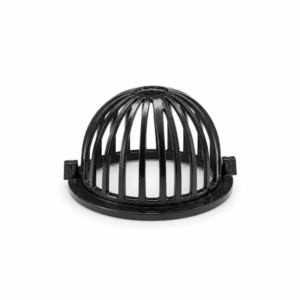 METAL BLACK MINI HOE DRAIN - HALF ROUND