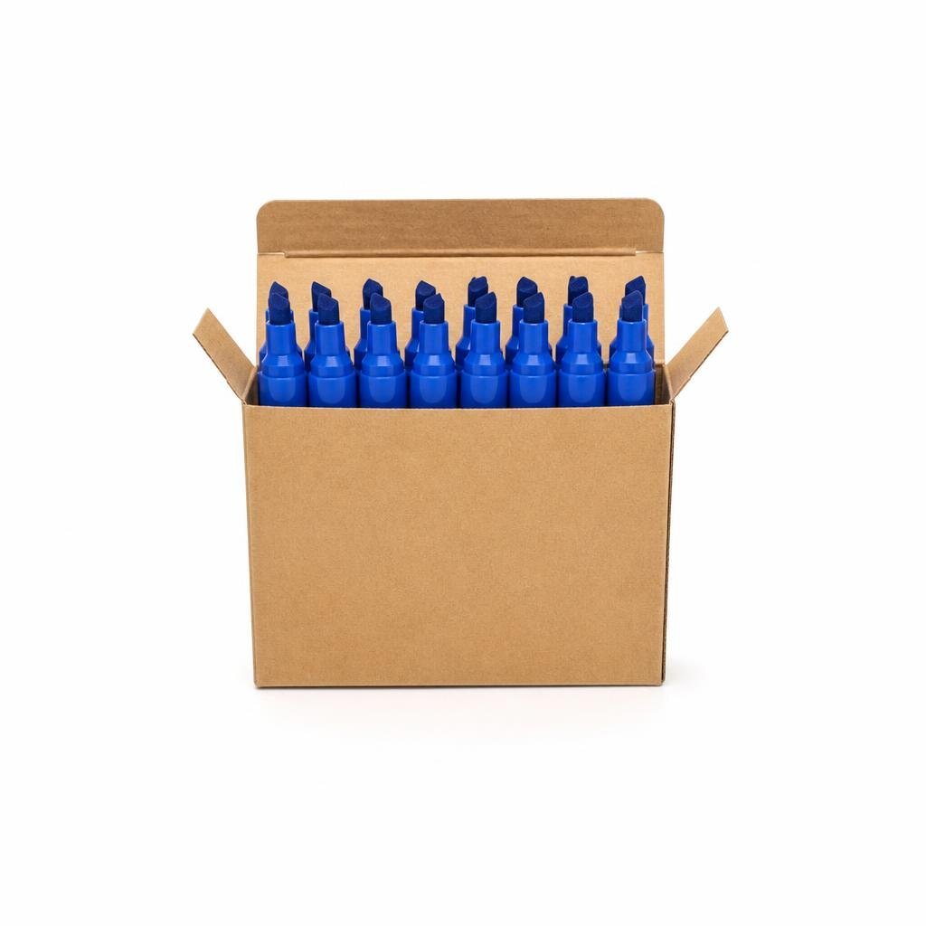 M-SHILI SL-T4899 MARKER LONG NIB - BLUE (10PCS/BOX)