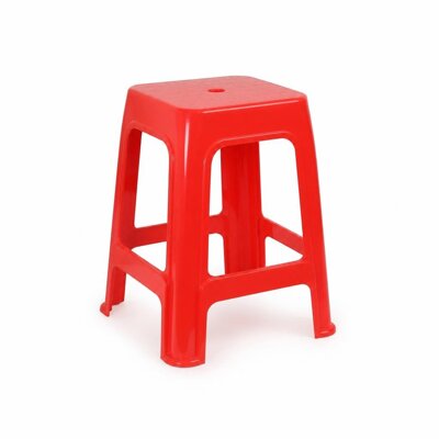 UNICA UN-0068RD PLASTIC STOOL - RED (CHAIR)