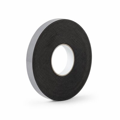 GRABBIT 12MM X 1M DOUBLE SIDED FOAM TAPE-BLACK