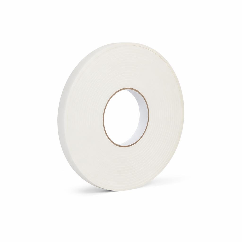 GRABBIT 18MM X 1M DOUBLE SIDED FOAM TAPE-WHITE
