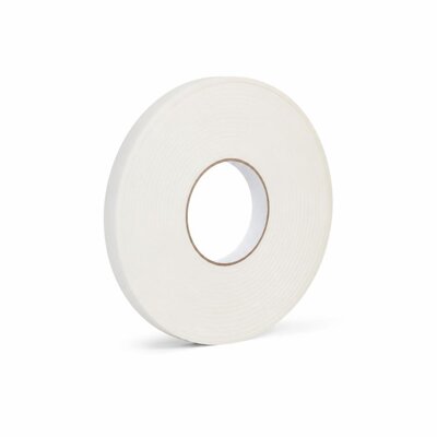 GRABBIT 18MM X 1M DOUBLE SIDED FOAM TAPE-WHITE