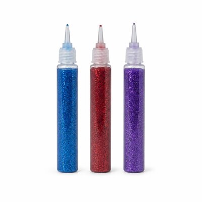 GRABBIT 13ML GLITTER GLUE - BLUE/RED/PURPLE