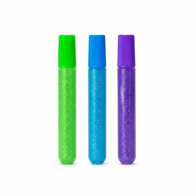 GRABBIT 13ML NEON GLITTER GLUE-GRN/BLU/PURPLE