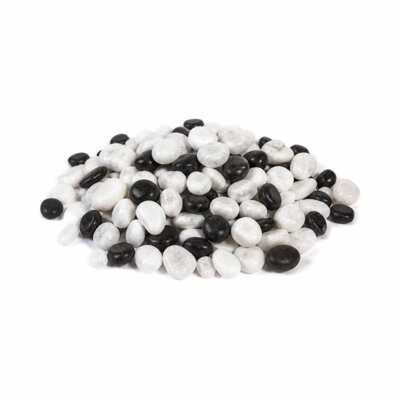 PEBBLE STONE - WHITE  BLACK #5