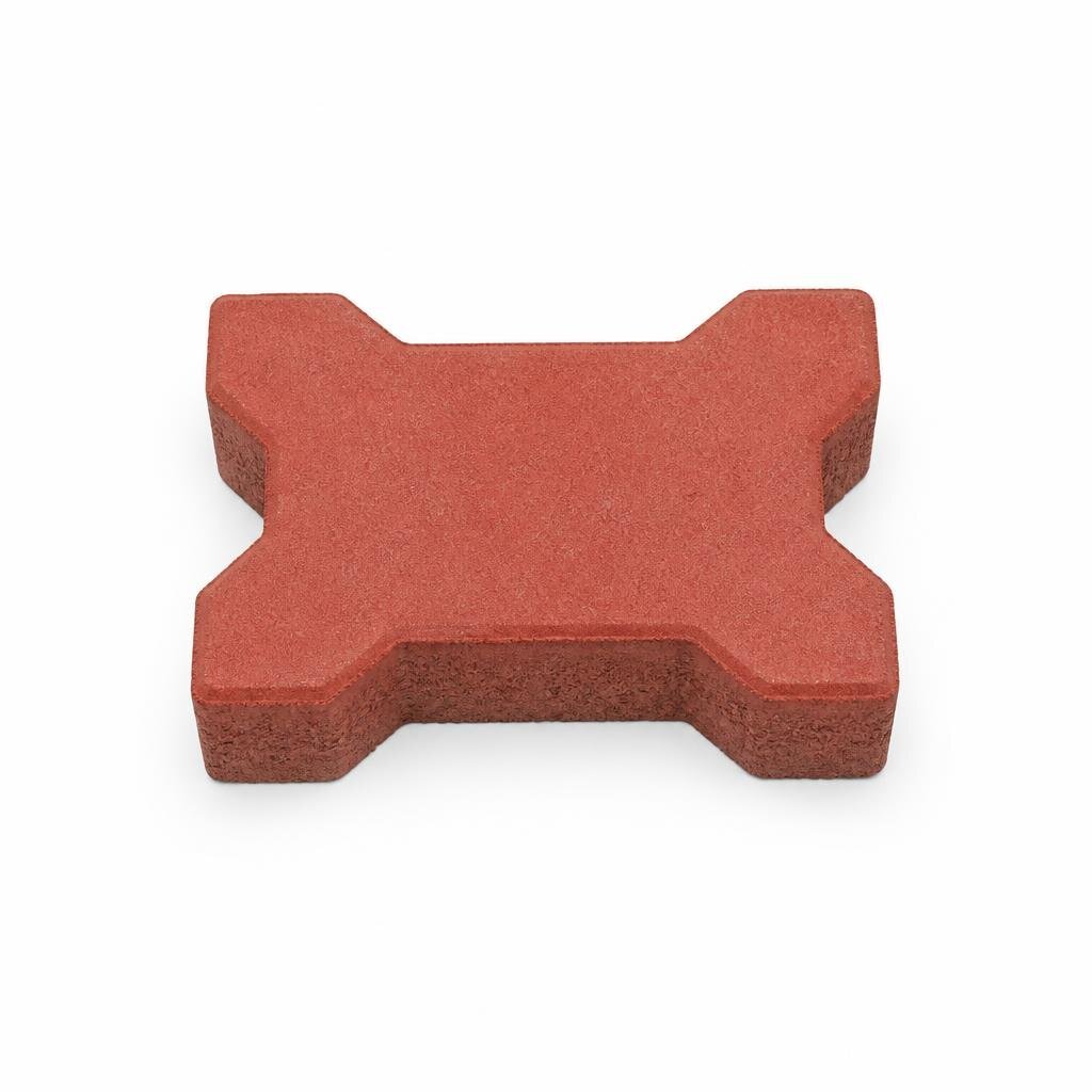 80MM INTERLOCKING FLEXIPAVE - RED