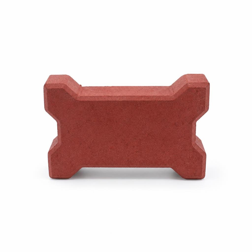 100MM X 225MM X 197MM TRAFIKA PAVER - RED