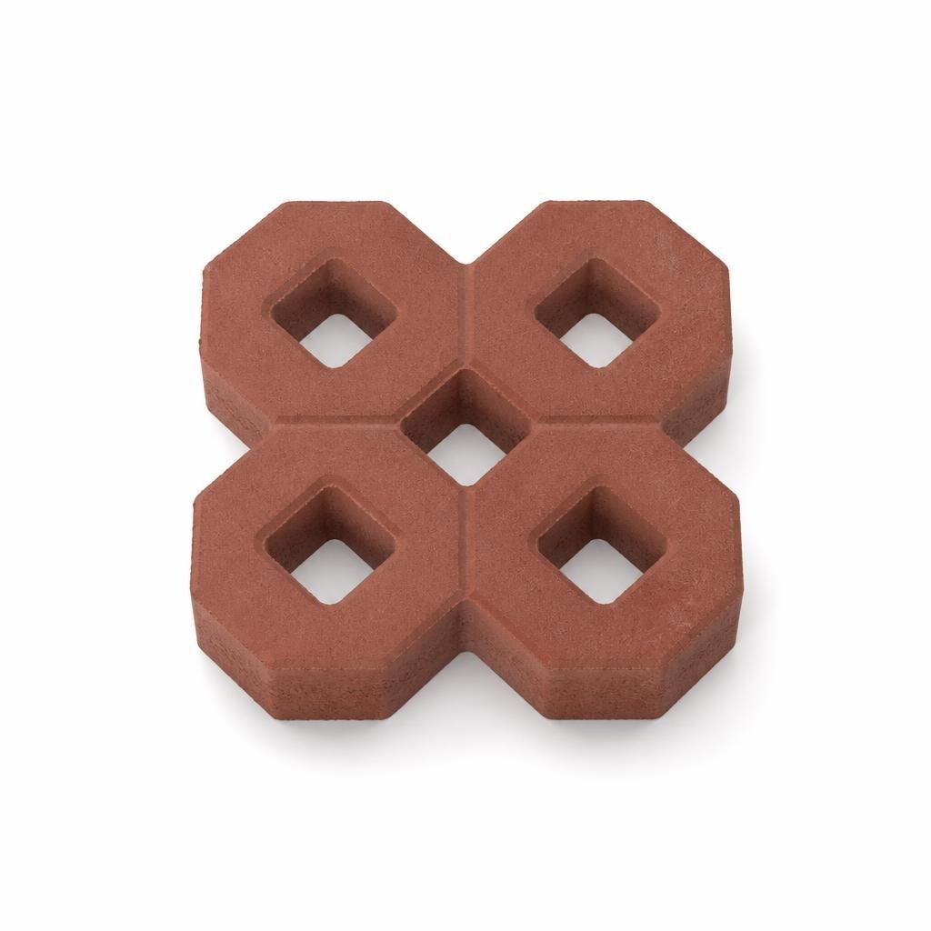 80MM DESERT LILY GRASSPAVE - RED