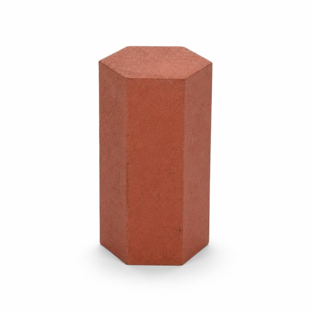 60MM X 225MM X 197MM HEXAGON - RED