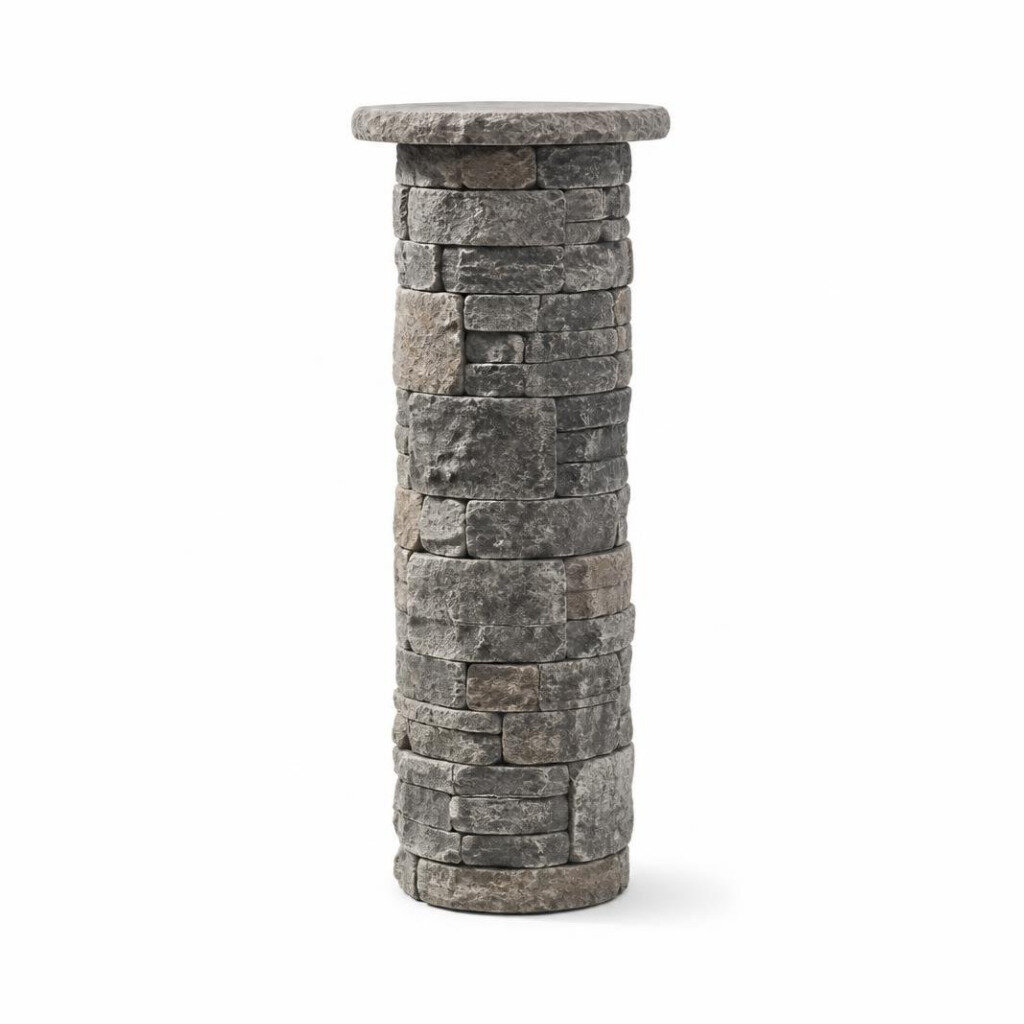 9" X 8FT ROMAN PILLAR - ROCK
