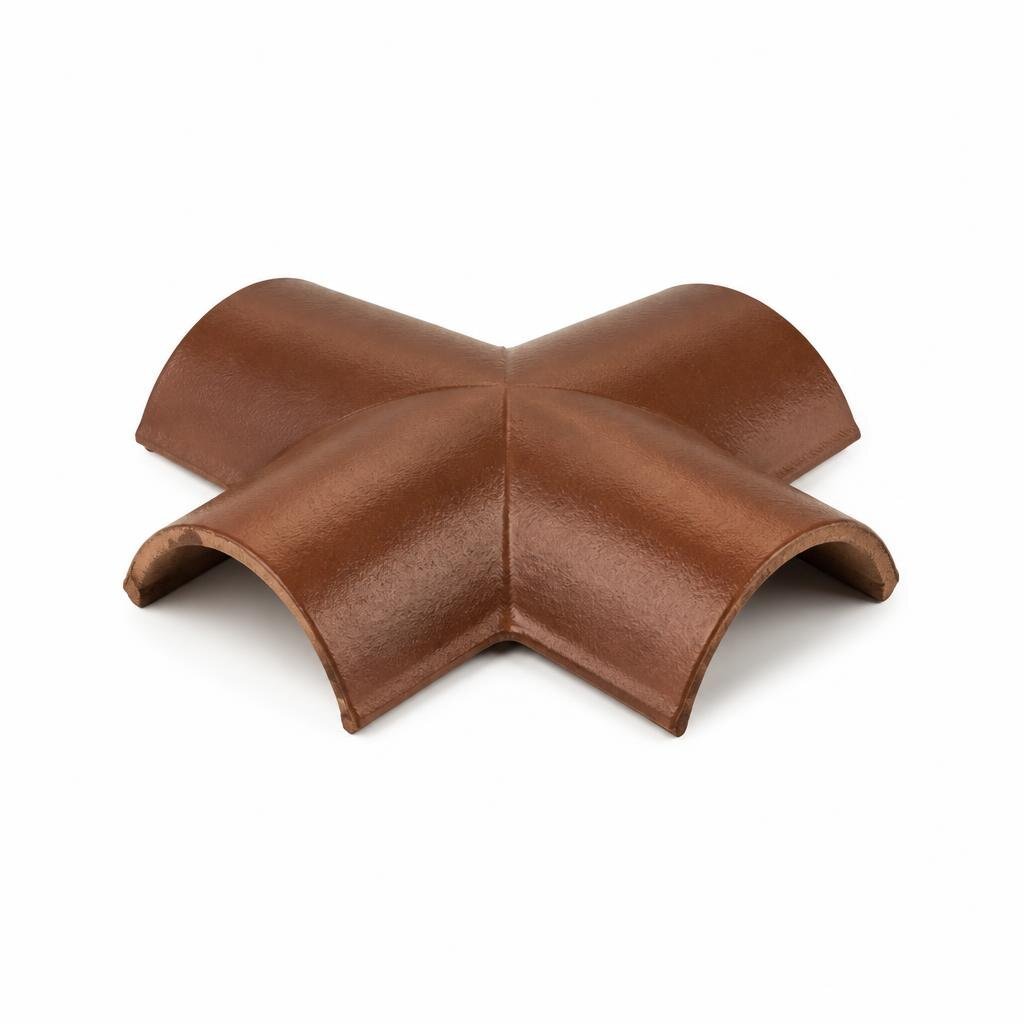 MONIER 4-WAY APEX TILE - RUSSET BROWN 104