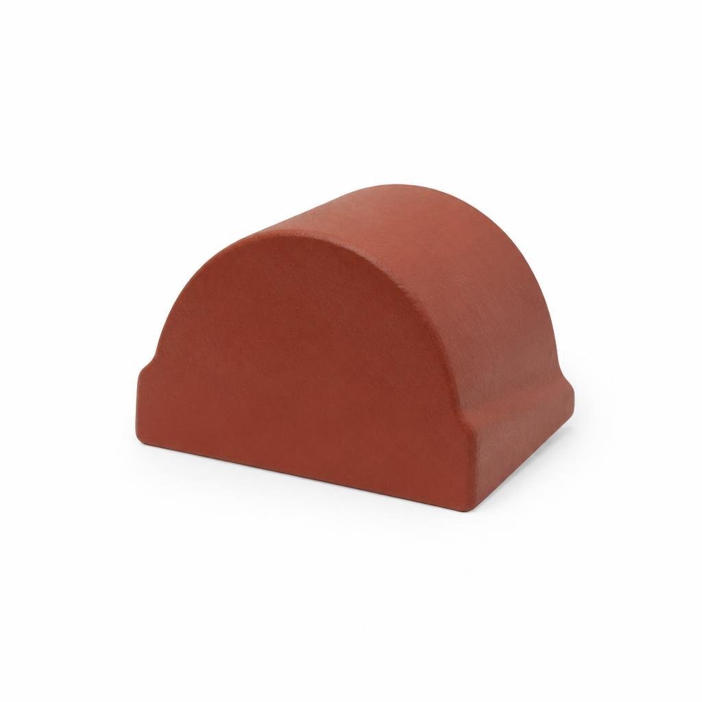 MONIER STD RIDGE TILE END - ELABANA RED 101