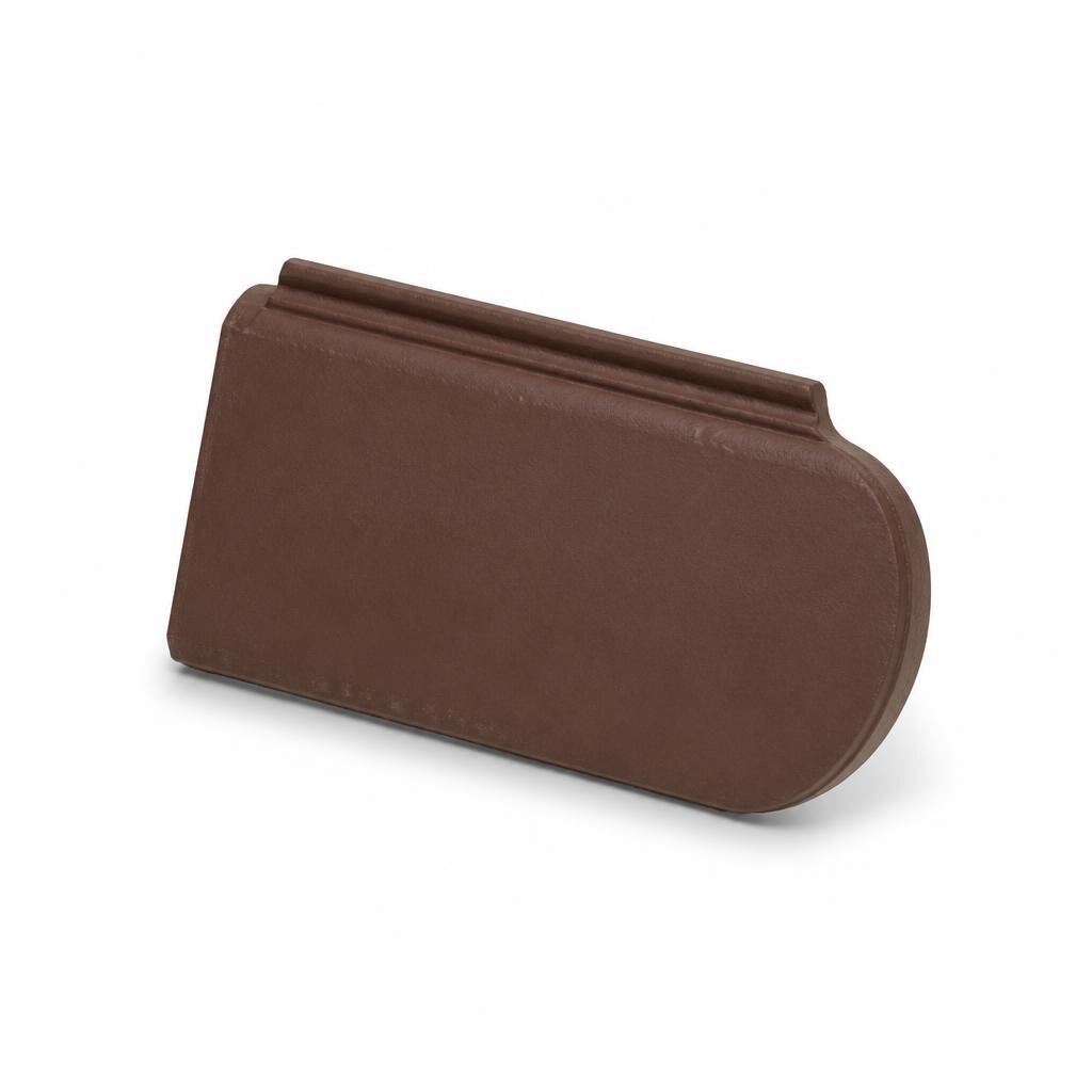 MONIER VERGE END TILE - TERRA BROWN 204