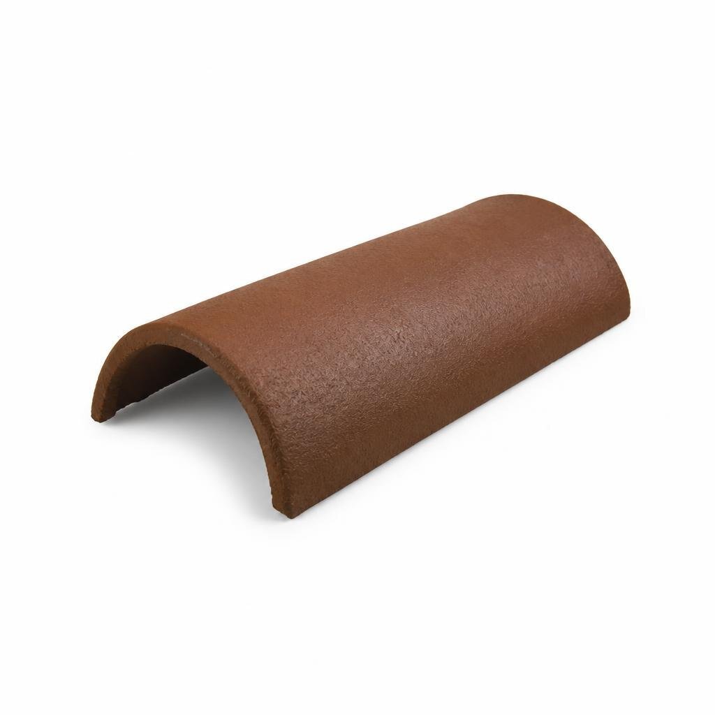MONIER P.ROUND RIDGE TILE - RUSSET BROWN 104
