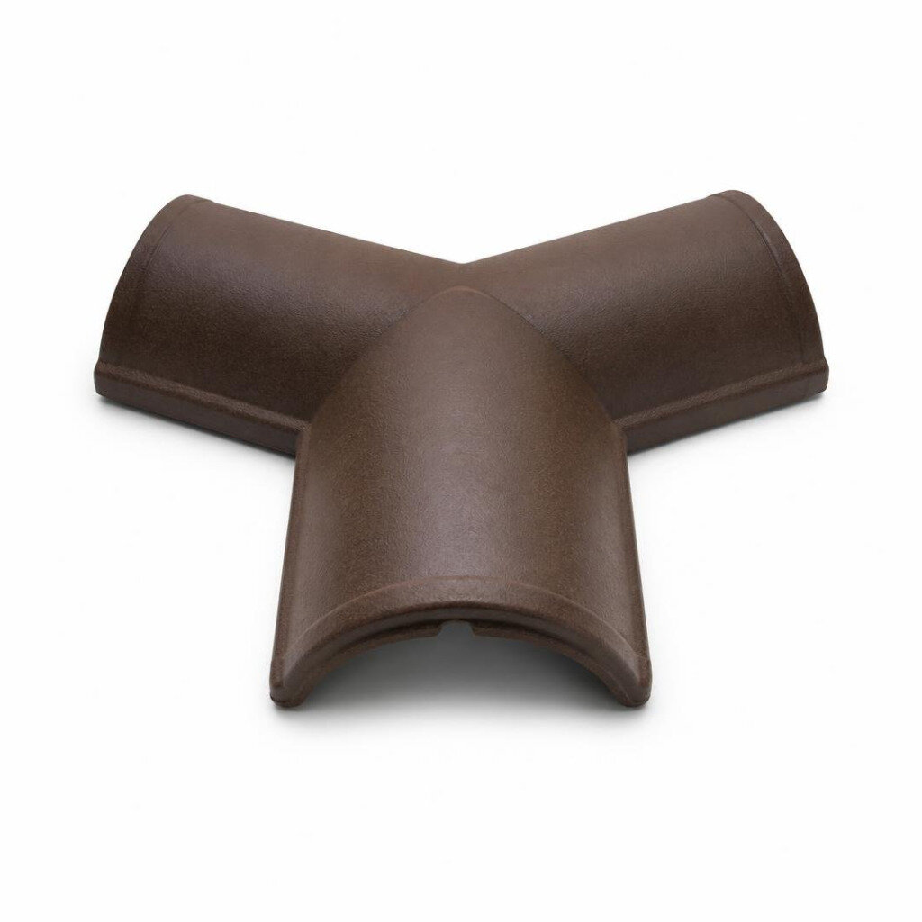 PREMIER 2 WAY ROUND RIDGE TILE - BROWN 48