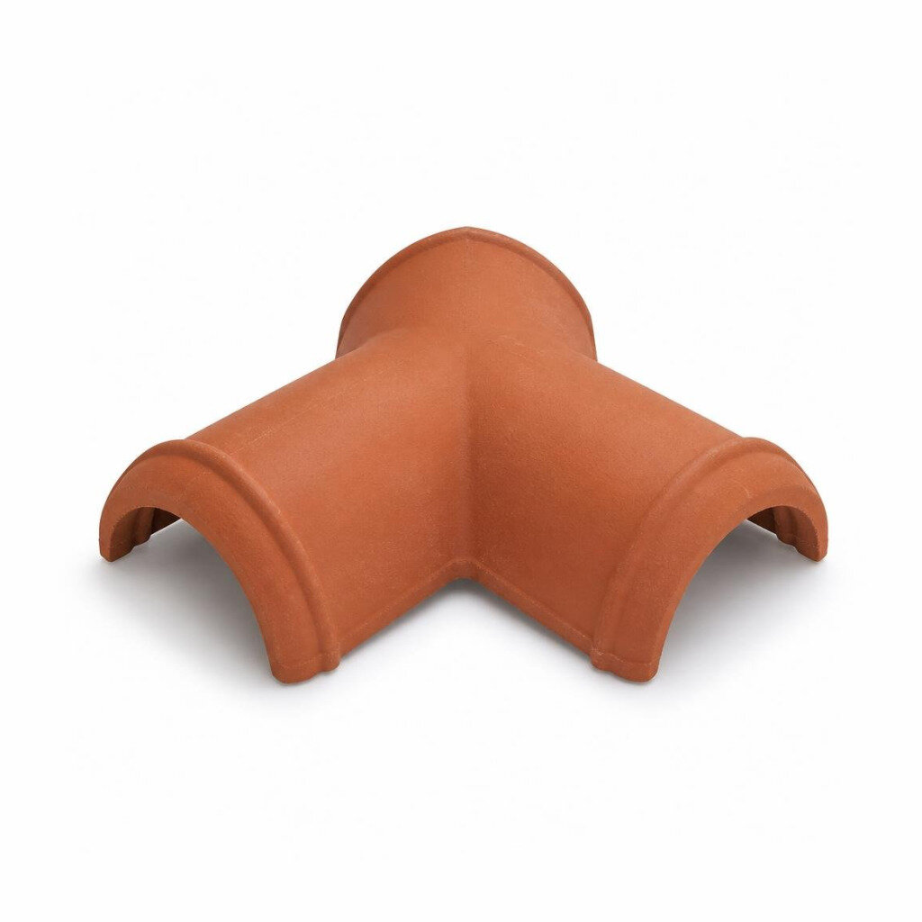 PREMIER 3 WAY ROUND RIDGE TILE - CLAY 58