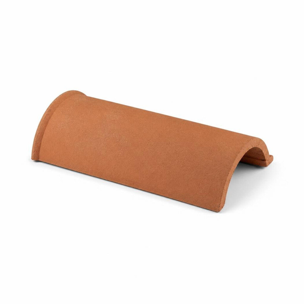 PREMIER ROUND RIDGE END TILE - CLAY 58