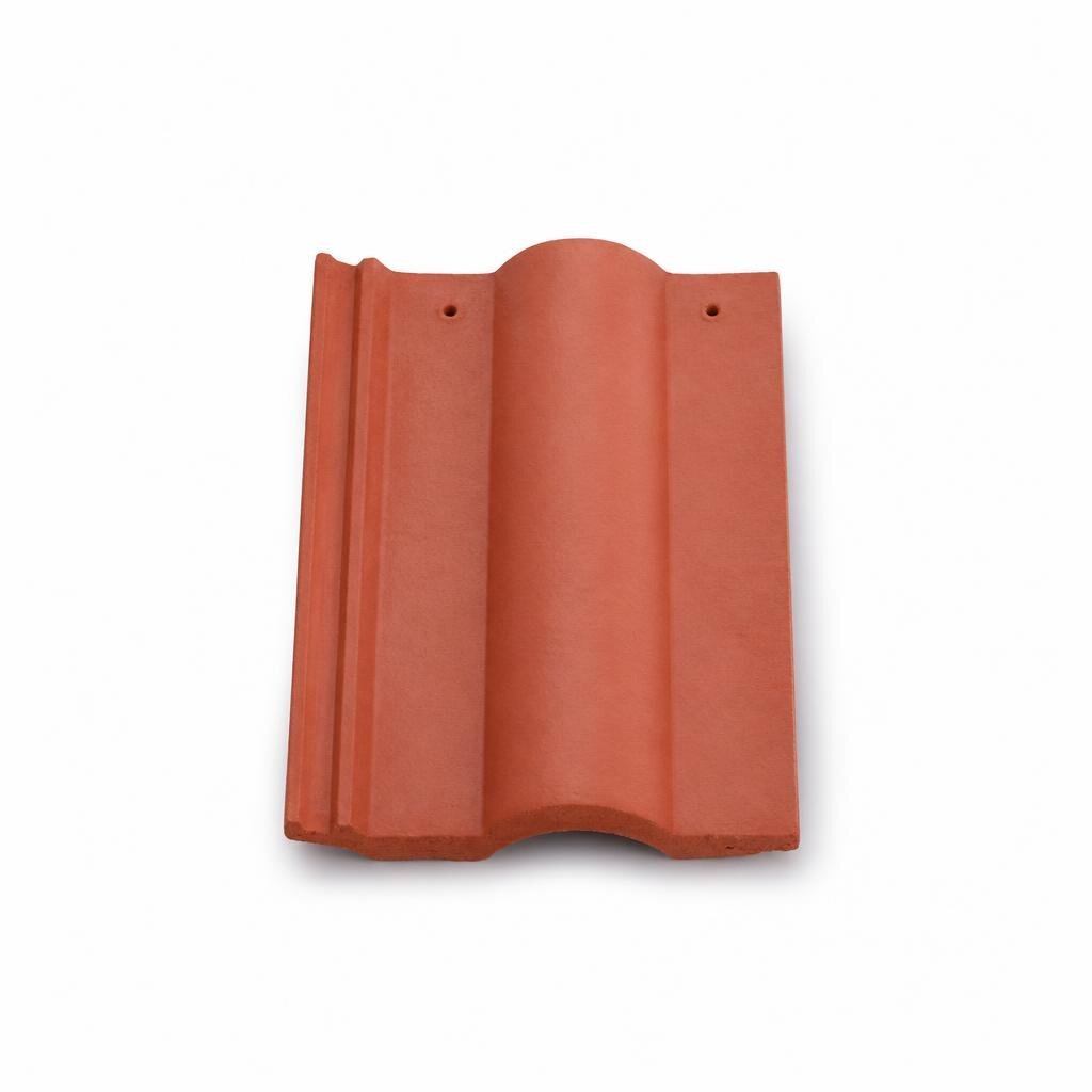 GCI UNGLAZED EAVES DOUBLE TILE - NATURE RED