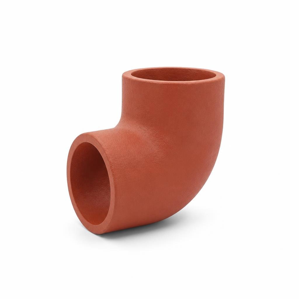 GCI UNGLAZED ELBOW - NATURE RED