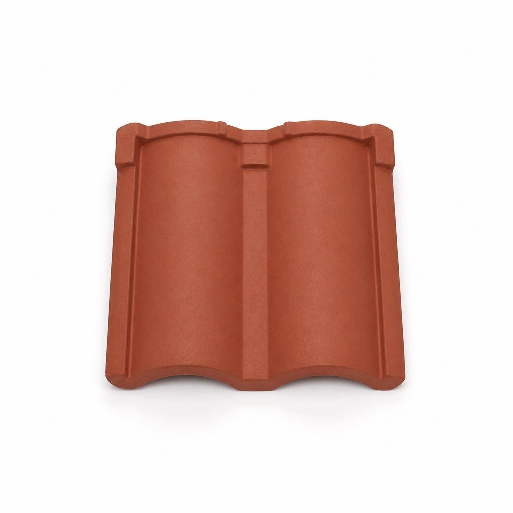 GCI UNGLAZED CONNECTING DOUBLE TILE - NATURE RED