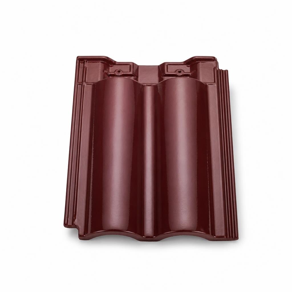 GCI GLAZED DOUBLE TILE - MAROON