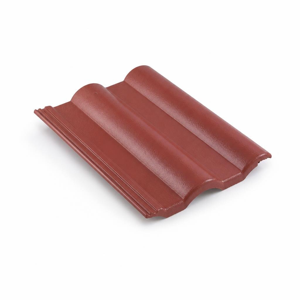 GCI GLAZED EAVES STD TILE - MAROON
