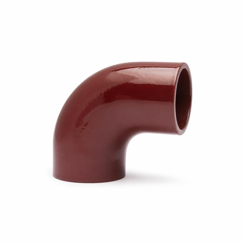 GCI GLAZED ELBOW - MAROON