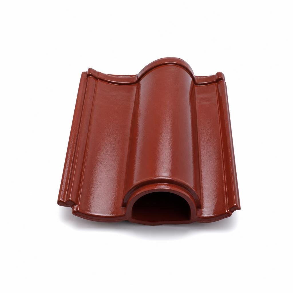 GCI GLAZED EXHAUST TILE - MAROON