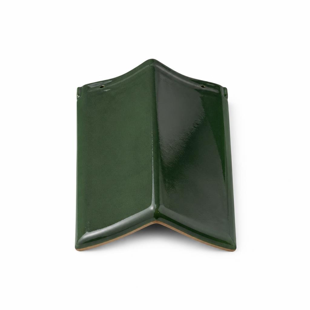 GCI GLAZED HIP END - DARK GREEN