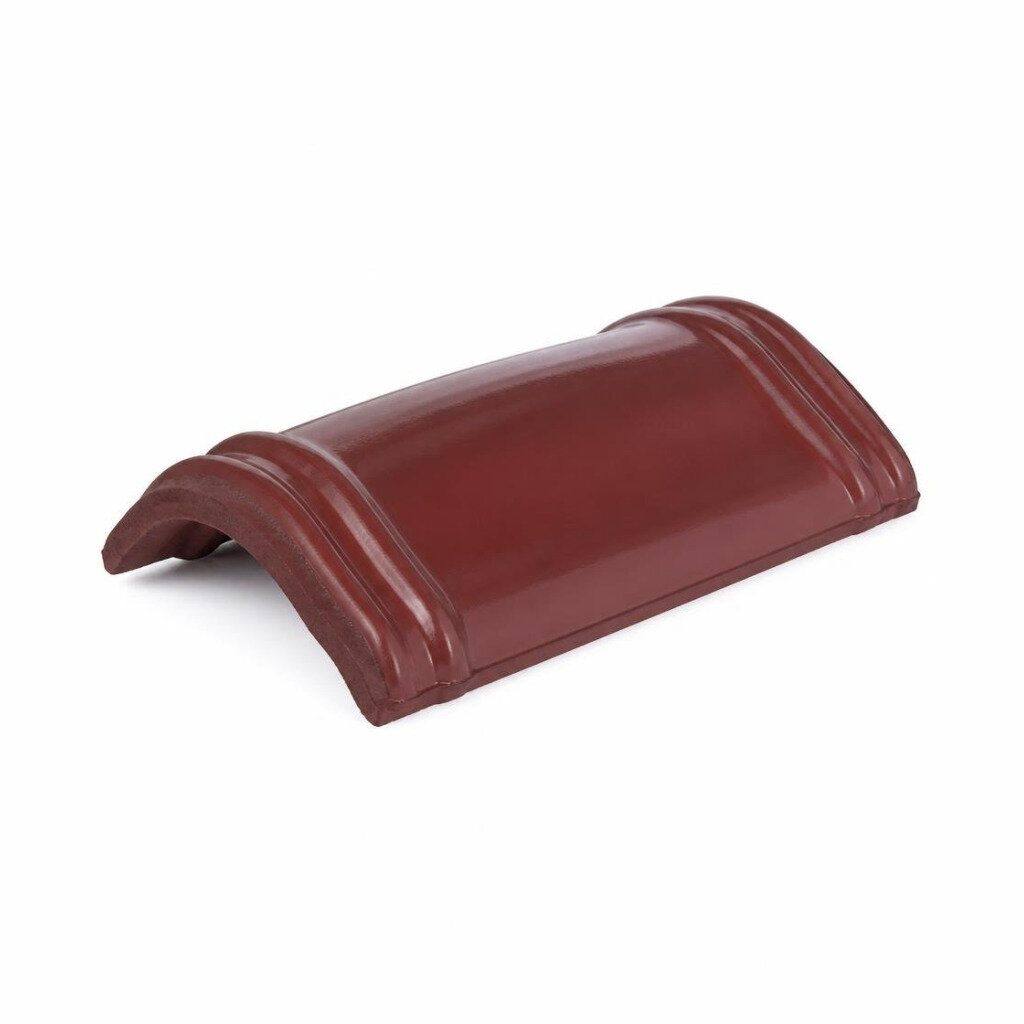 GCI GLAZED RIDGE TILE - MAROON