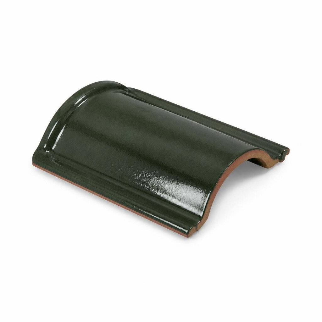 GCI GLAZED RIDGE TILE - DARK GREEN