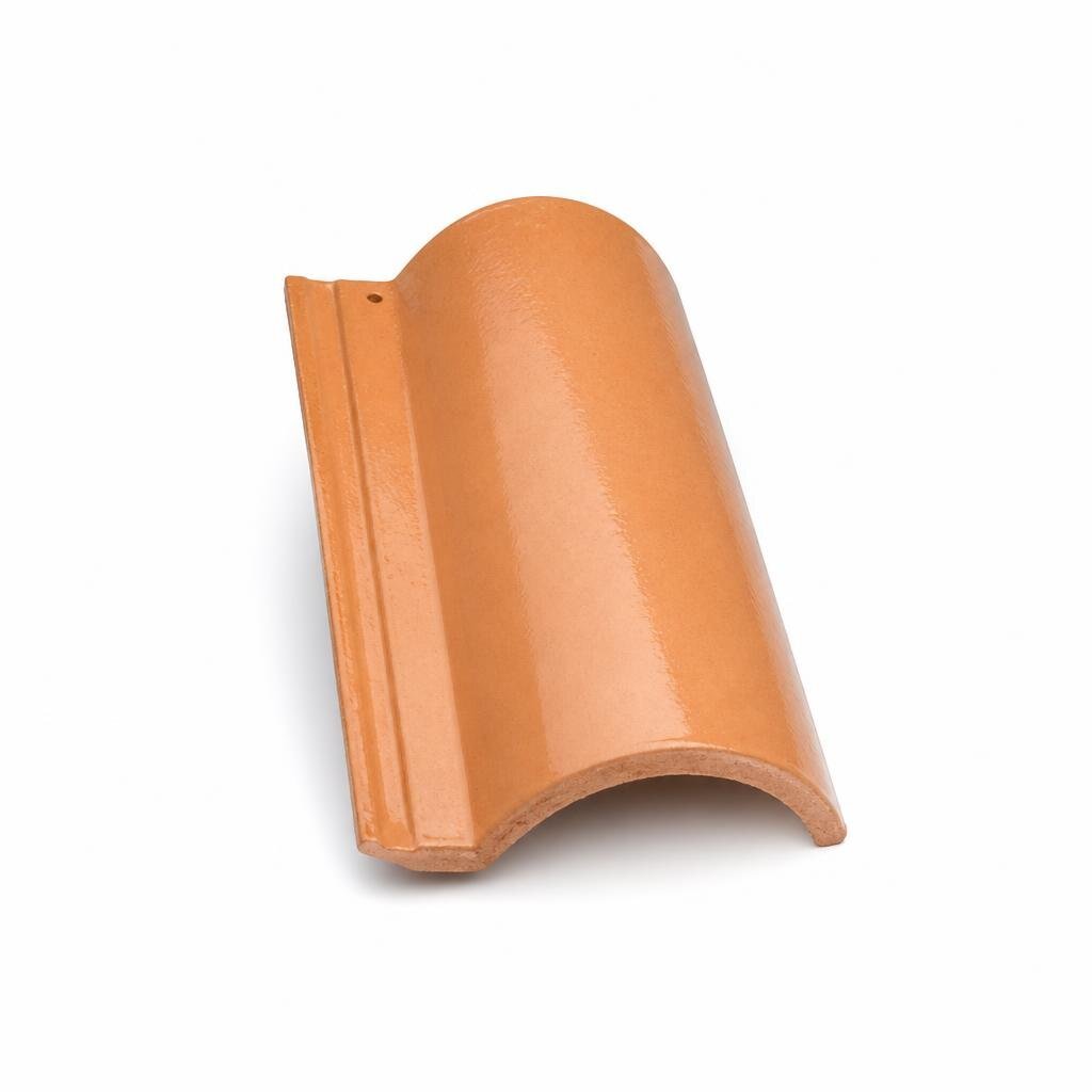 GCI GLAZED RIDGE TILE - GLAZED PEACH