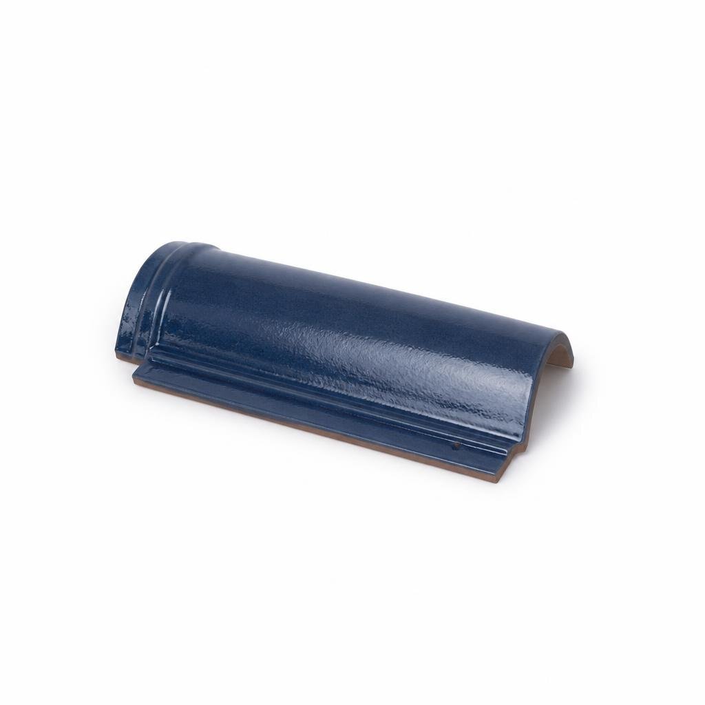 GCI GLAZED RIGHT VERGE TILE - OCEAN BLUE
