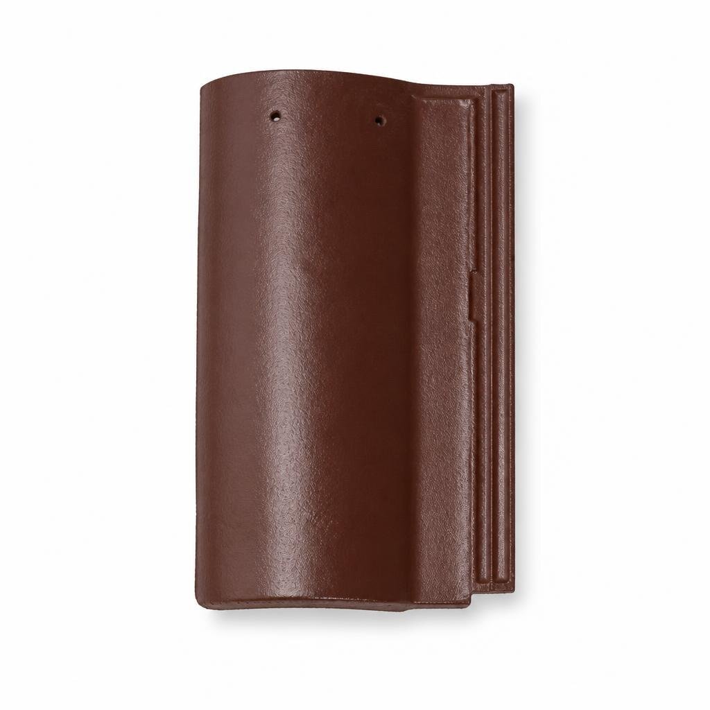 GCI GLAZED LEFT VERGE TILE - MAROON