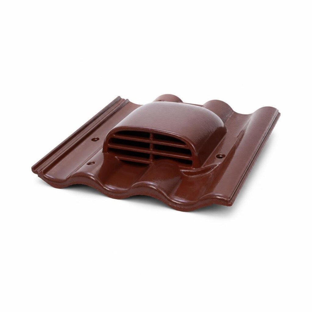 GCI GLAZED VENTILATION TILE - MAROON