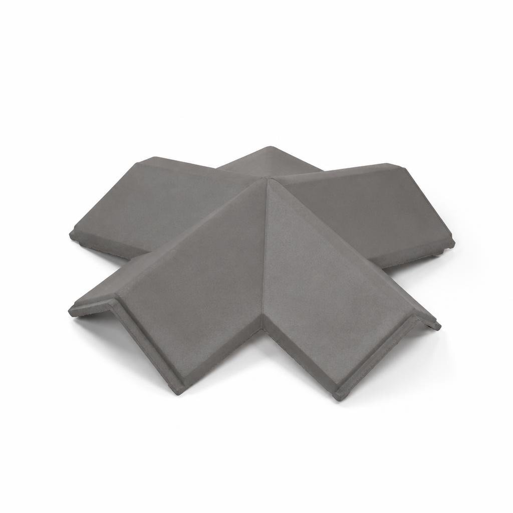 GCI MARSEILLE ANGULAR 4 WAY APEX - SATIN GREY