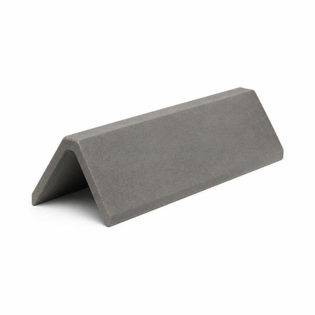 LEGACY ANGULAR RIDGE END TILES - SILVER STONE GREY