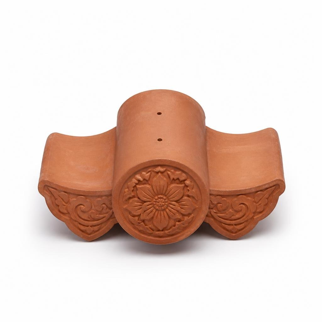 CHINESE CLAY EAVE TILE - TEMPLE