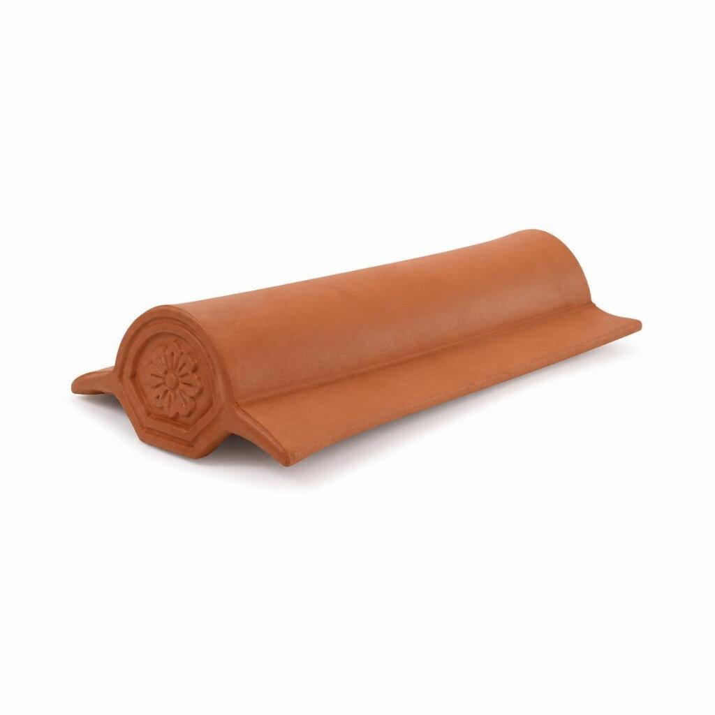 CHINESE CLAY HIP ROOF RIGDE TILE - TEMPLE