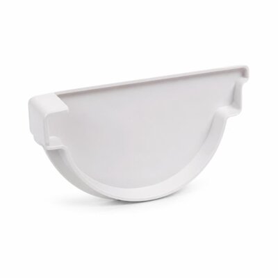 PALING GUTTER STOP END RIGHT - WHITE