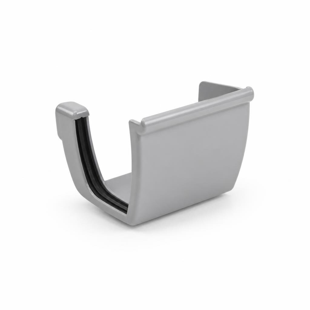 PALING GUTTER STOP END LEFT - GREY