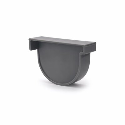 PALING GUTTER STOP END RIGHT - GREY